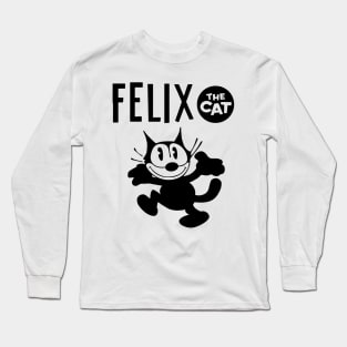 dancing the cat funny face Long Sleeve T-Shirt